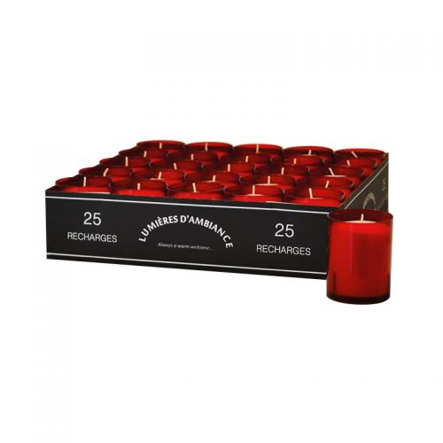 Refills tray 25 stuks rood